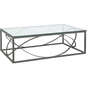 Metal Designs Ellipse Rectangular Cocktail Table