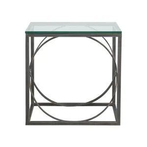 Metal Designs Ellipse Rectangular End Table