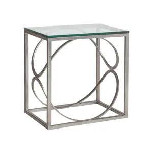 Metal Designs Ellipse Rectangular End Table