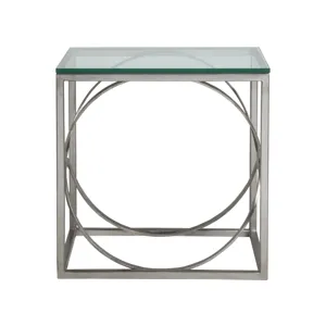 Metal Designs Ellipse Rectangular End Table