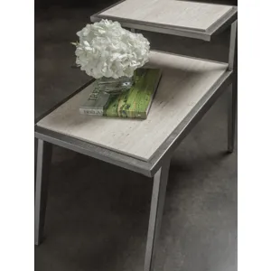 Signature Designs Adamo Silver Gray Side Table