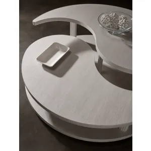 Signature Designs Misty Gray Yin Yang  Cocktail Table