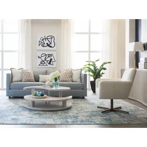 Signature Designs Misty Gray Yin Yang  Cocktail Table
