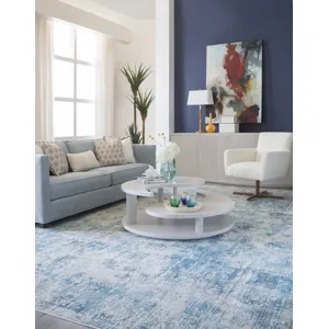 Signature Designs Misty Gray Yin Yang  Cocktail Table