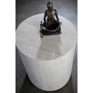 Signature Designs Cassio Round Drum Table