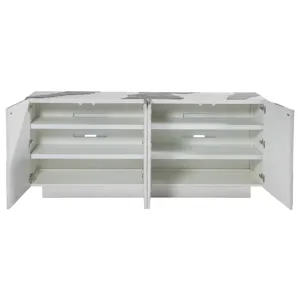 Signature Designs Contago White Media Console