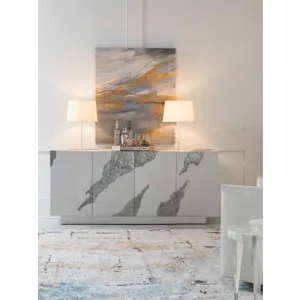 Signature Designs Contago White Media Console