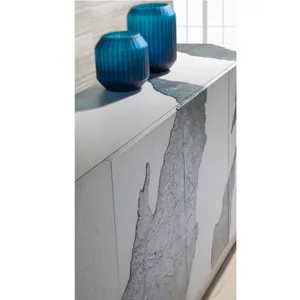 Signature Designs Contago White Long Media Console