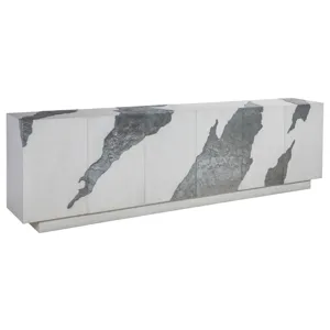 Signature Designs Contago White Long Media Console