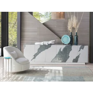 Signature Designs Contago White Long Media Console