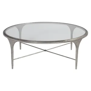 Signature Designs Porto Silver Round Cocktail Table