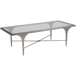 Signature Designs Porto Silver Rectangular Cocktail Table