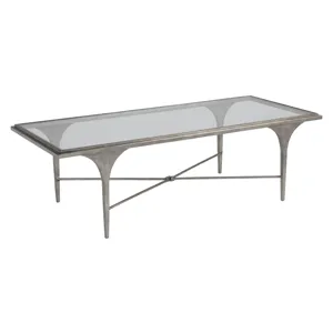 Signature Designs Porto Silver Rectangular Cocktail Table