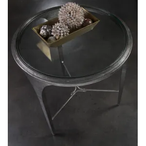 Signature Designs Porto Silver Round End Table