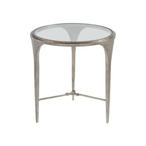 Signature Designs Porto Silver Round End Table