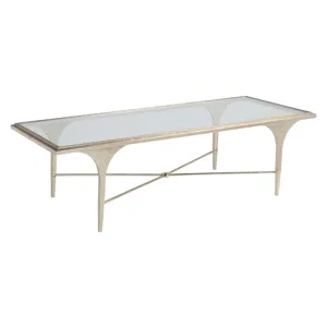 Signature Designs Porto Champagne Rectangular Cocktail Table