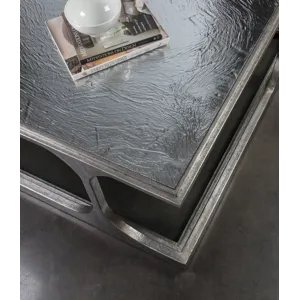Signature Designs Bond Street Silver Square Cocktail Table
