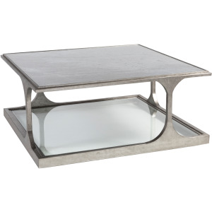 Signature Designs Bond Street Silver Square Cocktail Table