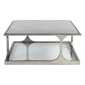 Signature Designs Bond Street Silver Square Cocktail Table