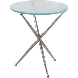 Signature Designs Marcus Silver Round End Table