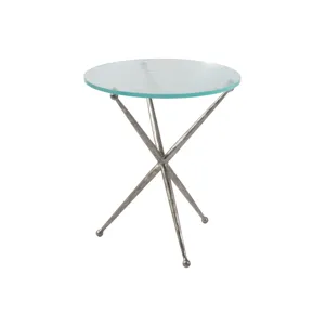Signature Designs Marcus Silver Round End Table