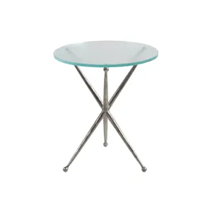 Signature Designs Marcus Silver Round End Table