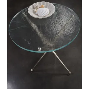 Signature Designs Marcus Champagne Round End Table