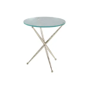 Signature Designs Marcus Champagne Round End Table