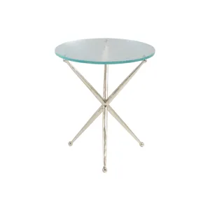Signature Designs Marcus Champagne Round End Table