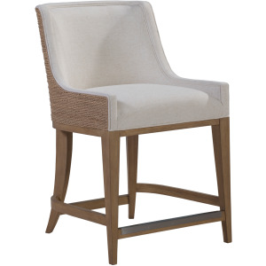 Simpatico Woven Back Counter Stool