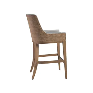 Simpatico Woven Back Bar Stool