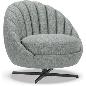 Artistica Upholstery Lucille Swivel Chair - Charcoal Base