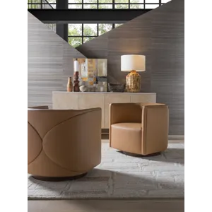 Artistica Upholstery Ingrid Leather Swivel Chair