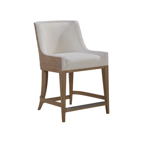 Simpatico Woven Back Counter Stool