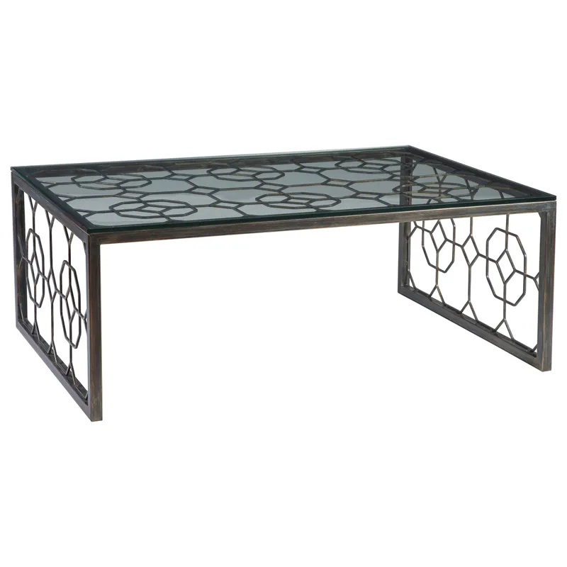Metal Designs Honeycomb Rectangular Cocktail Table