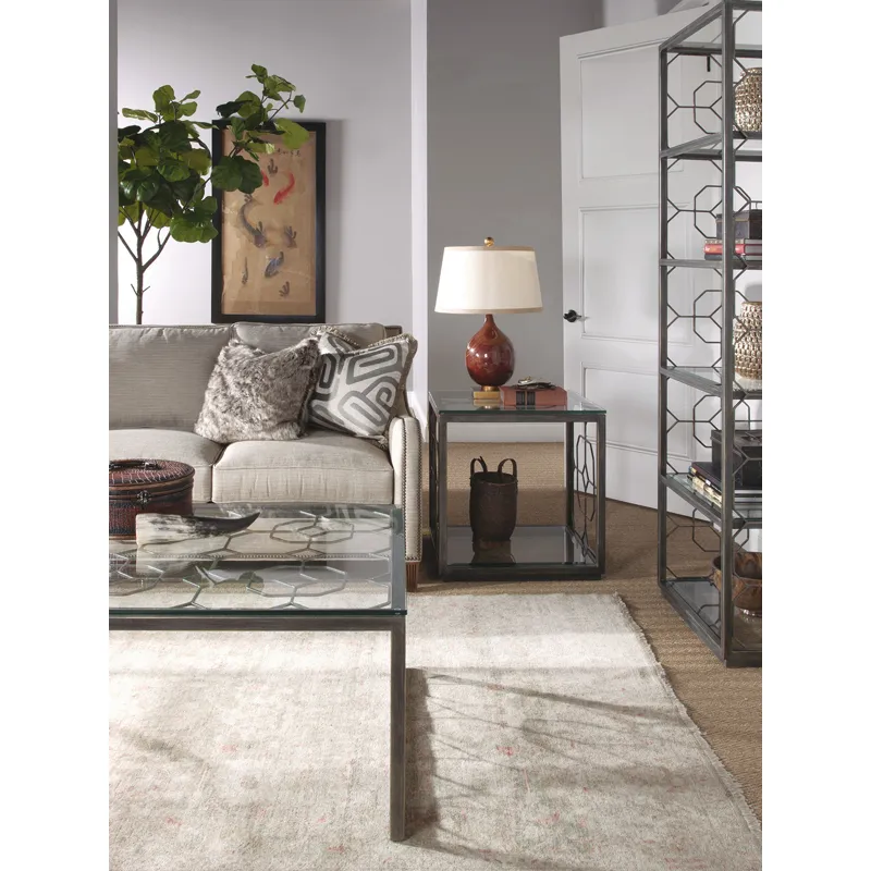 Metal Designs Honeycomb Rectangular Cocktail Table