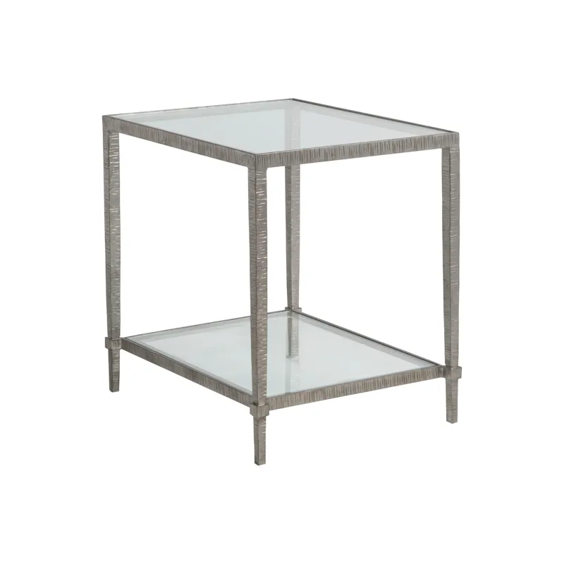 Metal Designs Claret Rectangular End Table