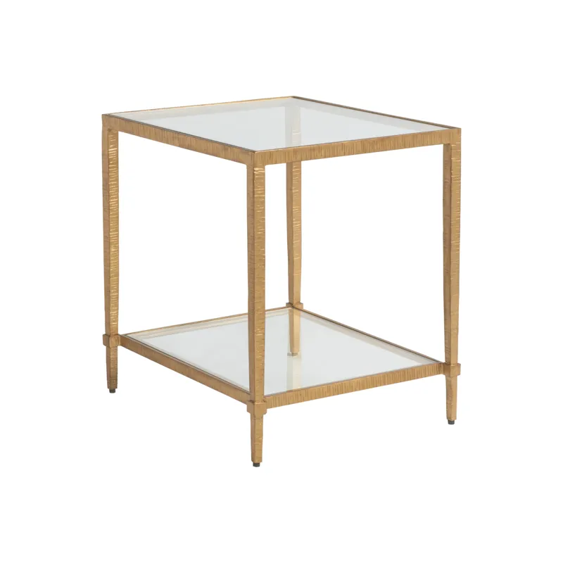 Metal Designs Claret Rectangular End Table