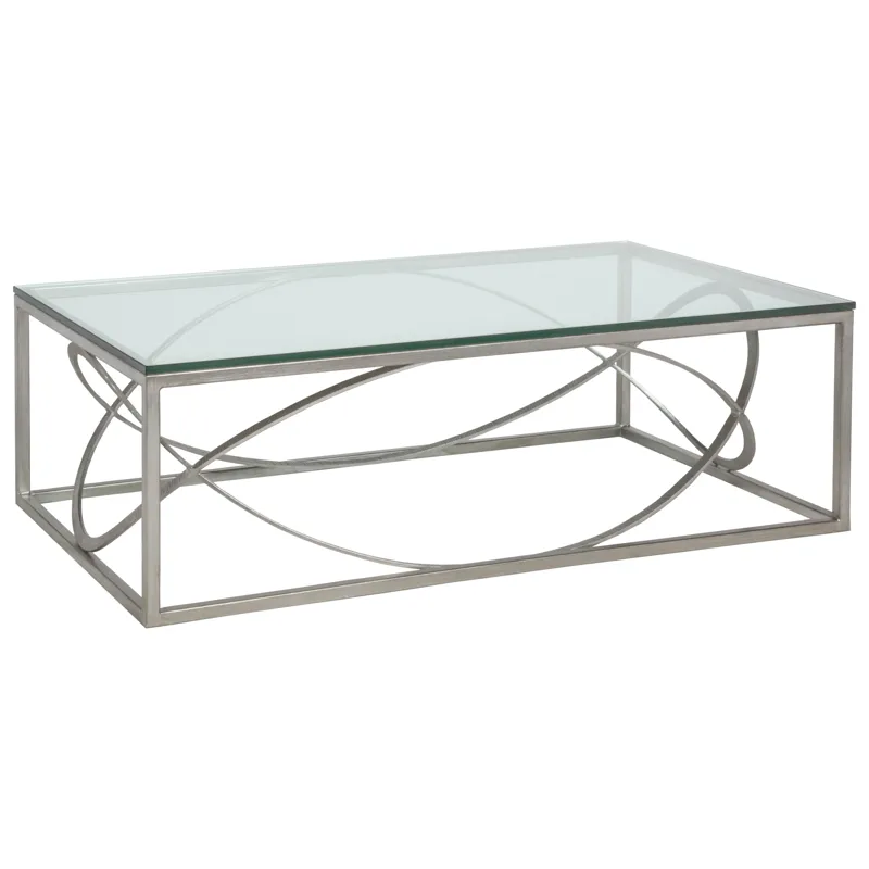 Metal Designs Ellipse Rectangular Cocktail Table