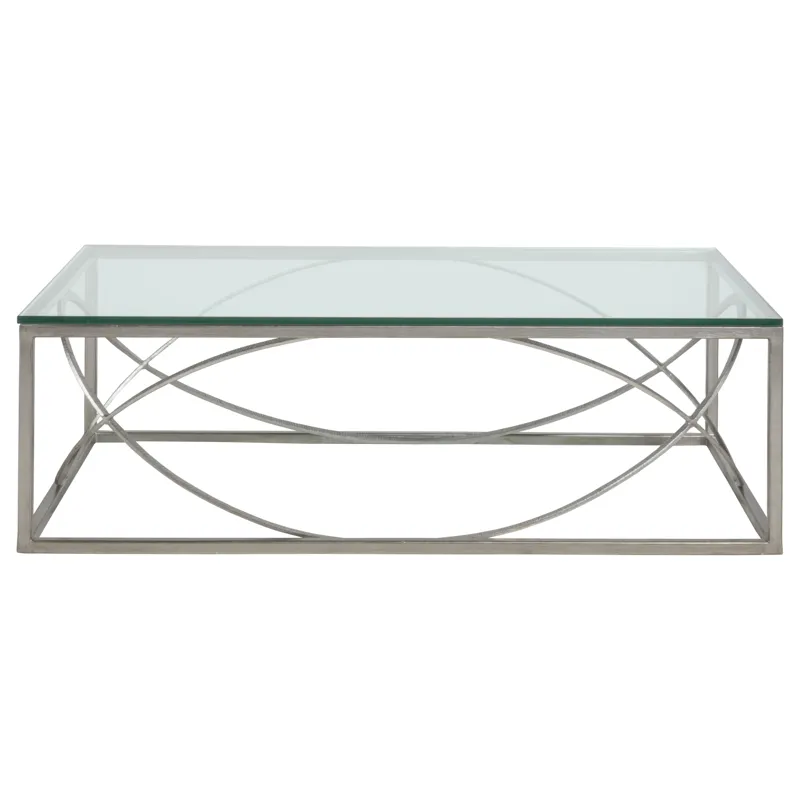 Metal Designs Ellipse Rectangular Cocktail Table