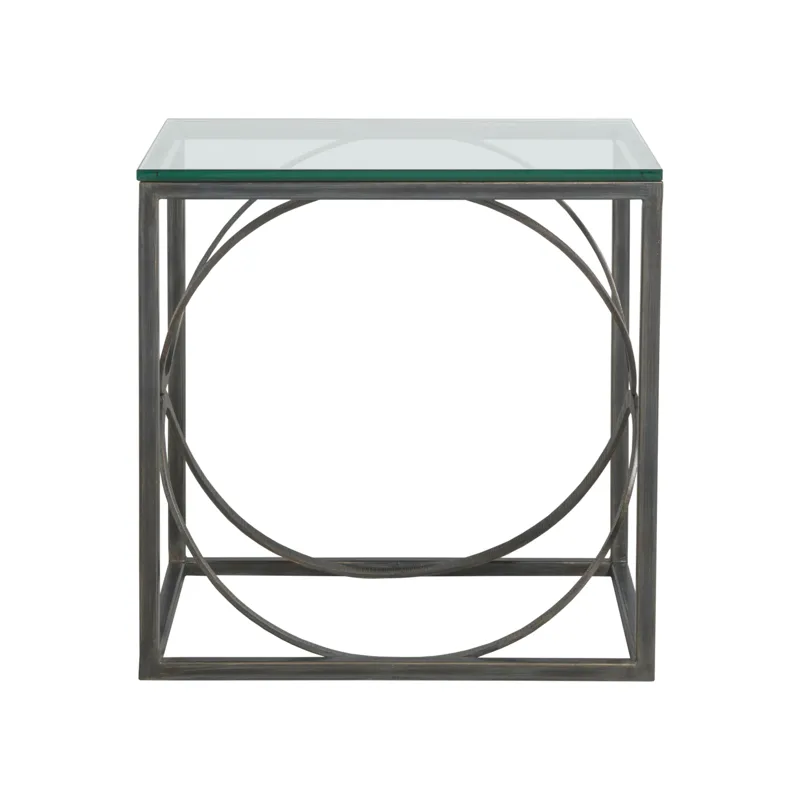 Metal Designs Ellipse Rectangular End Table