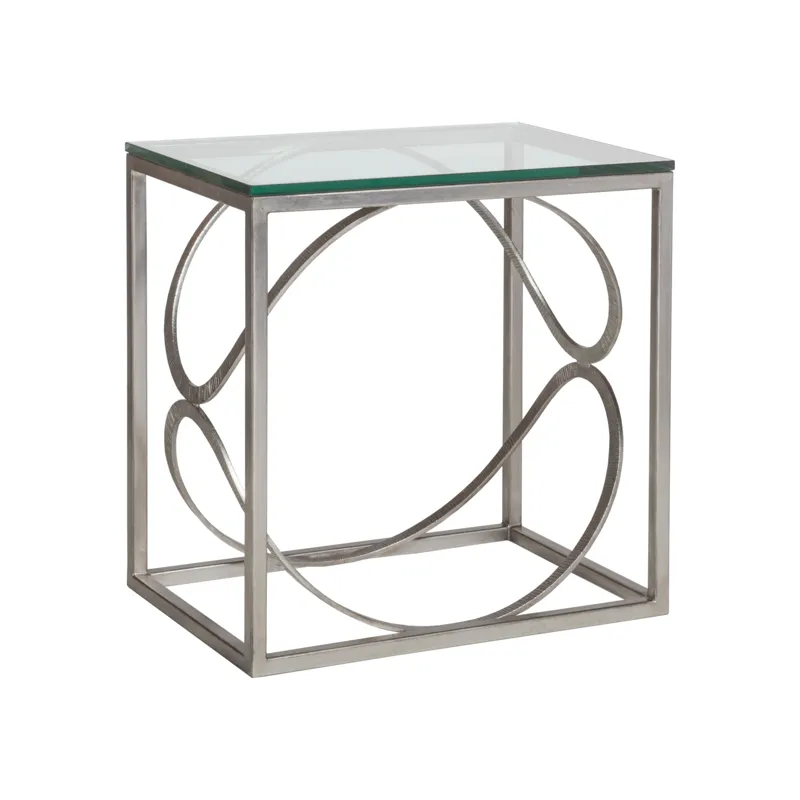 Metal Designs Ellipse Rectangular End Table