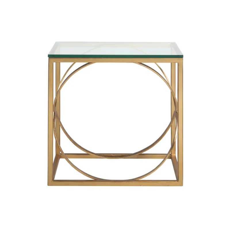 Metal Designs Ellipse Rectangular End Table