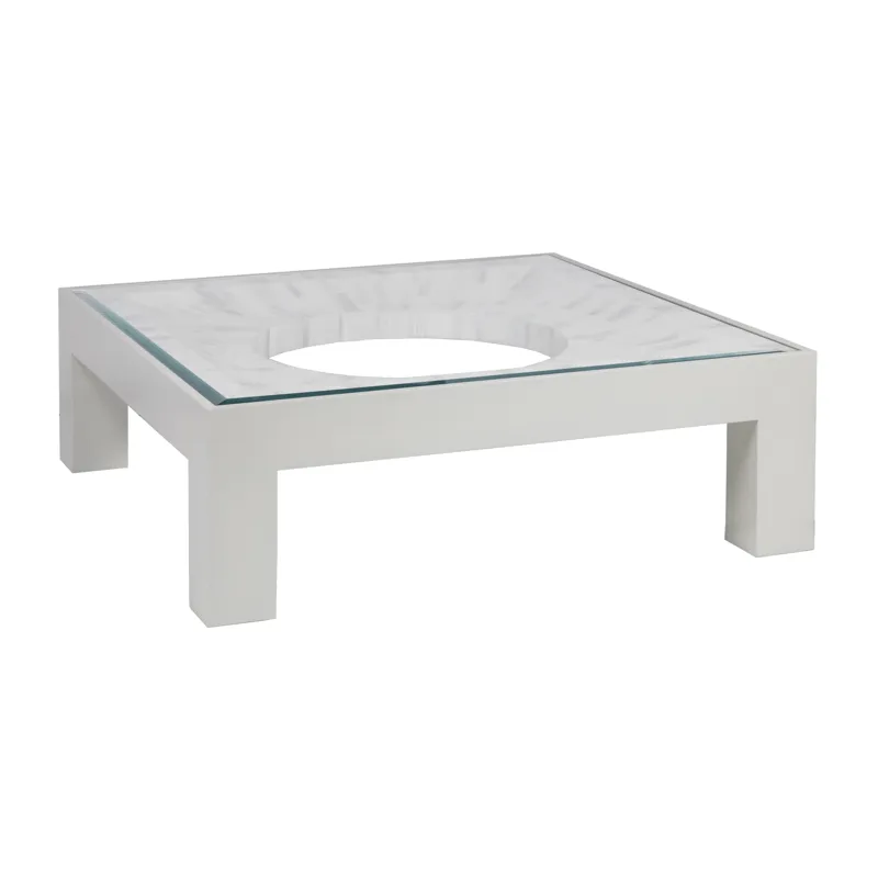 Signature Designs Elation White Square Cocktail Table