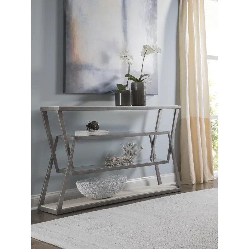 Signature Designs Adamo Silver Gray Console