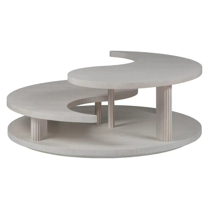 Signature Designs Misty Gray Yin Yang  Cocktail Table