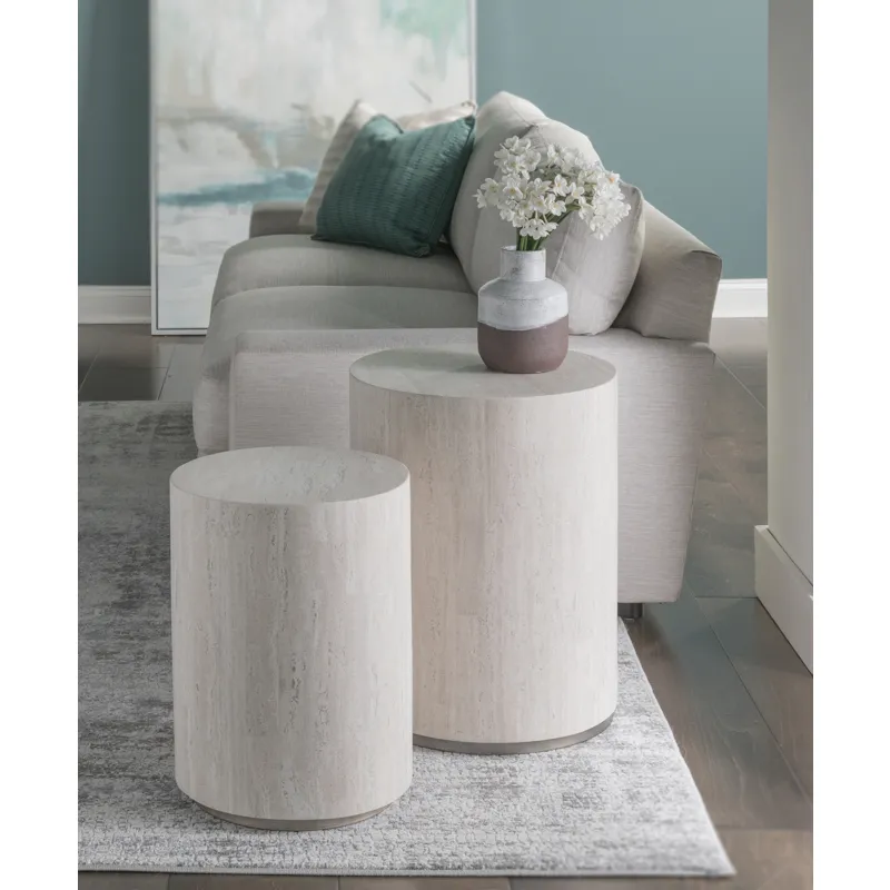 Signature Designs Cassio Round Drum Spot Table