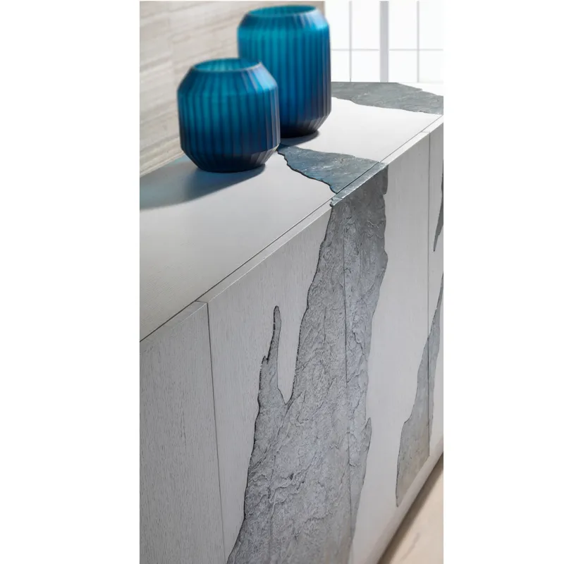 Signature Designs Contago White Long Media Console
