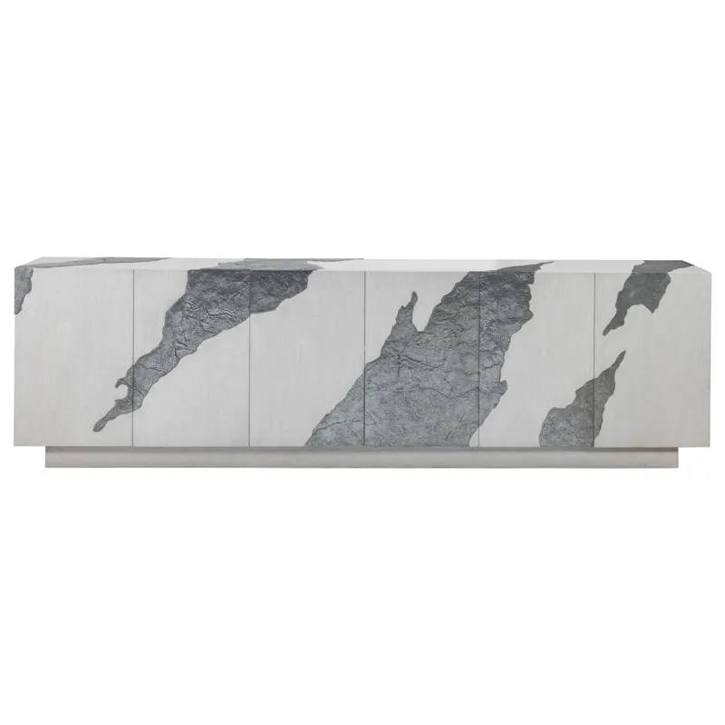 Signature Designs Contago White Long Media Console