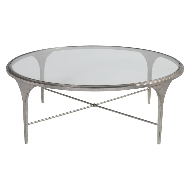 Signature Designs Porto Silver Round Cocktail Table